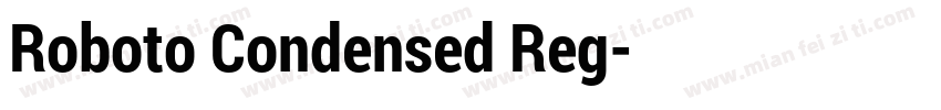Roboto Condensed Reg字体转换
